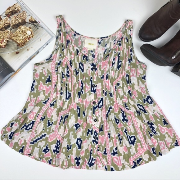 Anthropologie Tops - Anthropologie Maeve Saona Ikat Print Top